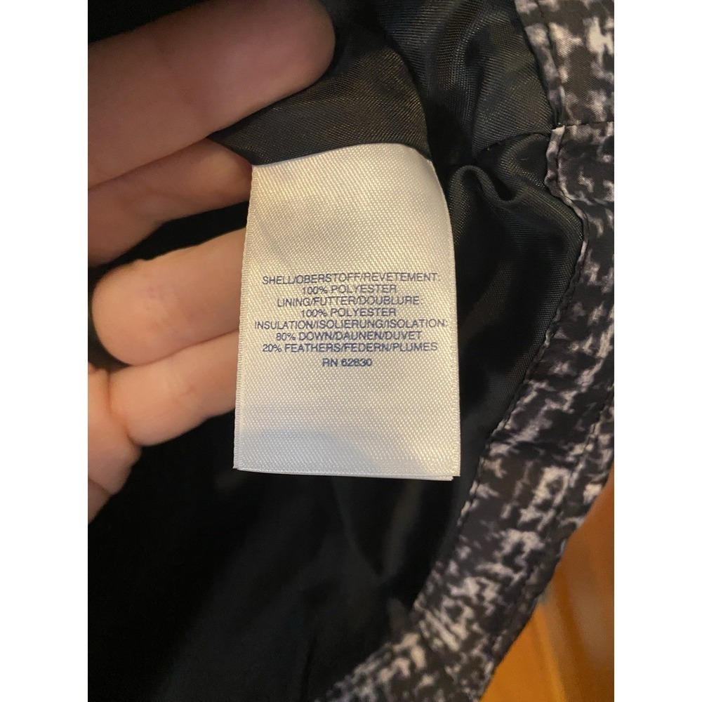 Lands' End NEW Women's HyperDry 600 Down Puffer Vest Black Gray L 14-16 - Picture 5 of 7